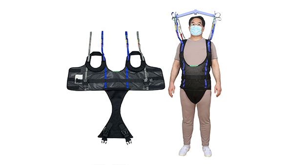 Harnais professionnel d’aide à la marche avec tissu extensible magique à 4 voies