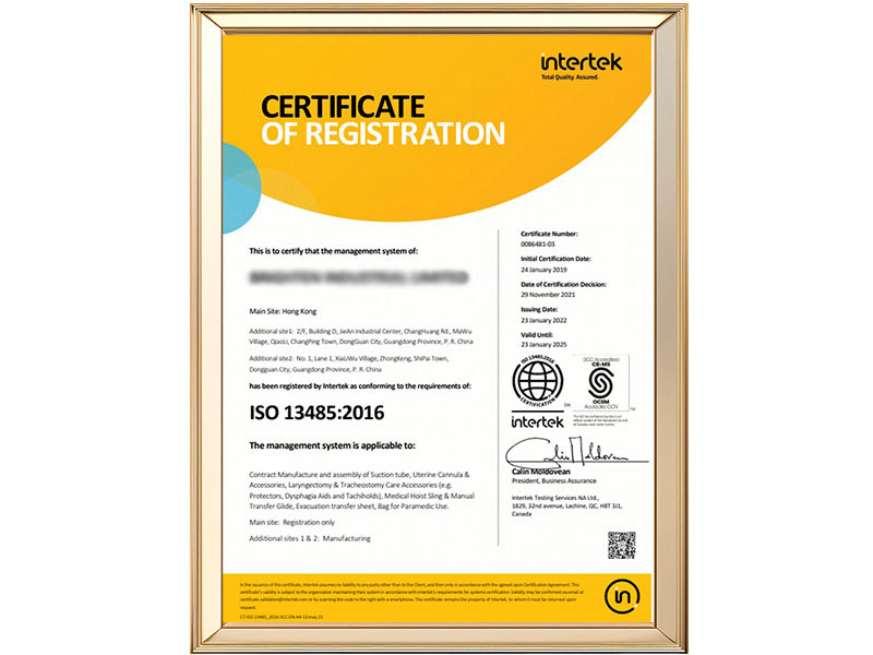 Certificat Ehucon-ISO 134852016